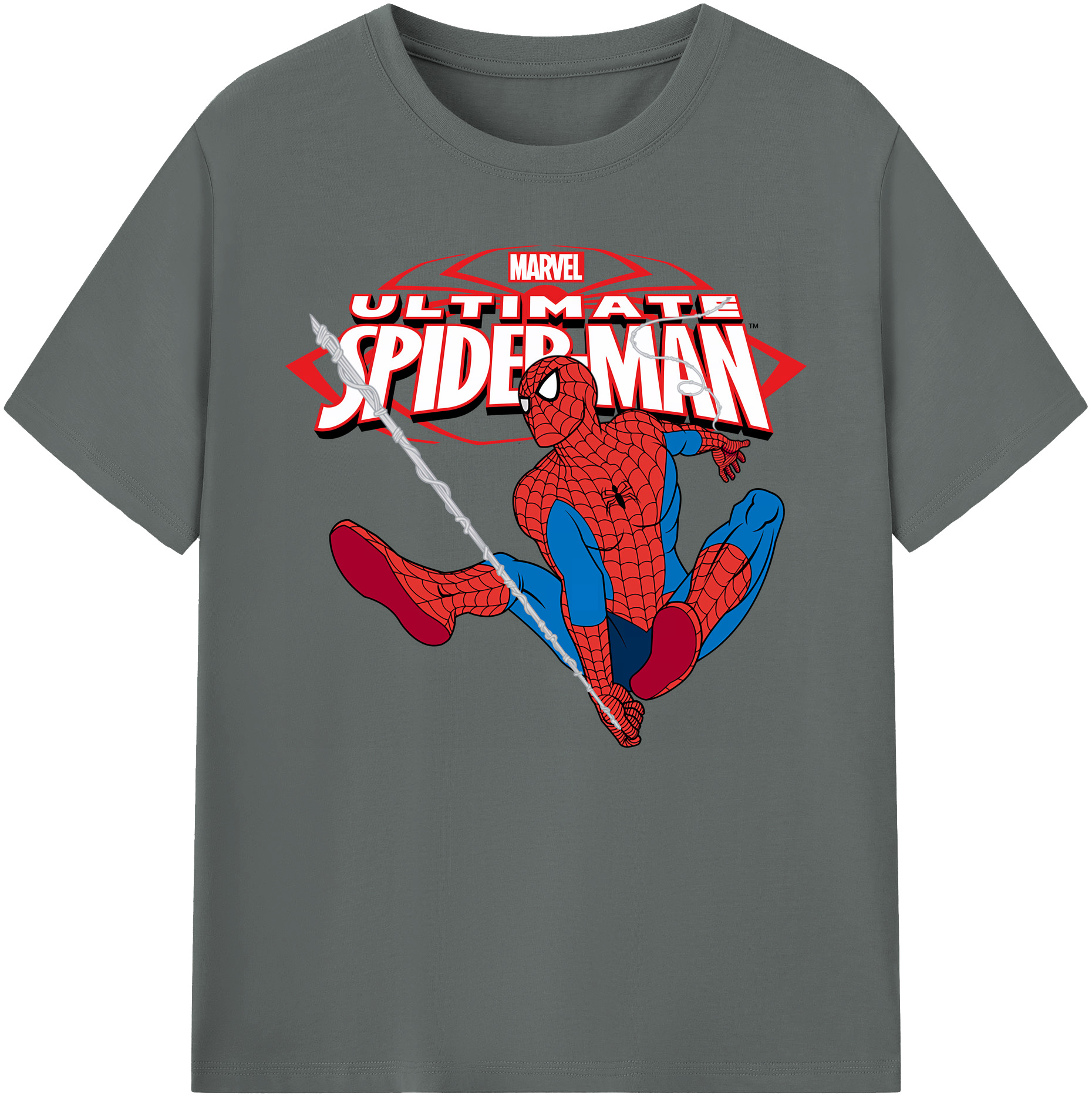 （画像用） Spider Man スパイダーマン 綿100％ メンズ半袖Tシャツ｜肌触りやわらか＆通気性